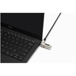 Kensington N17 Candado de Combinación Fino para Portátiles con Ranura Wedge, Acero Carbón, Negro - Bloqueo de Seguridad