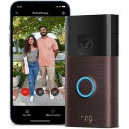Ring RIN0840268939748 Timbre con Video Inalámbrico HD 1440p, Notificaciones, Bronce Veneciano