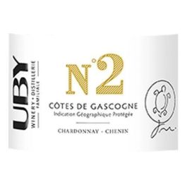 UBY N°2 Chardonnay-Chenin Côtes de Gascogne - Vino blanco del suroeste UBY N°2 Chardonnay-Chenin Côtes de Gascogne - Vino blanco del suroeste
