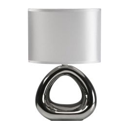 Lámpara de Mesa Plateada Versa 22.5x33 cm - Cerámica (2 Unidades) Lámpara de Mesa Plateada Versa 22.5x33 cm - Cerámica (2 Unidades)