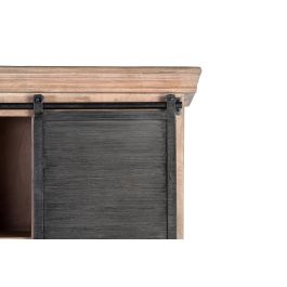 Giner y Colomer Estantería Industrial en Madera de Mango con 4 Cajones y Puerta Corredera