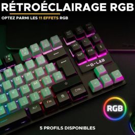 The G-Lab THE3760162055450 Teclado para juegos KEYZ CAESIUM RGB TKL Gris y negro