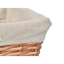 Set 3 Cestas de Mimbre Rectangulares Kipit 36x39.5x29 cm, Natural (8 Unidades)