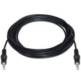 Aisens A128-0143 Cable de Audio Estéreo Jack 3.5mm Macho a Macho para Conexiones de Sonido de 3 Metros Color Negro