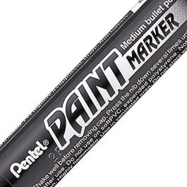 Pentel Paint Marker Marcador Permanente Punta Conica Negro -12U-