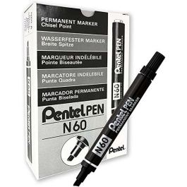 Rotulador permanente Pentel N60 Negro 12 Piezas Precio: 17.89000004. SKU: S8414985