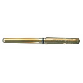 Boligrafo de tinta líquida Uni-Ball Signo Broad UM-153 W Dorado 0,6 mm (12 Piezas)