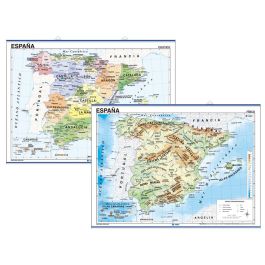 Mapa Mural España Fisico-Politico 140x100 cm Precio: 35.4999996. SKU: B1FM54GZZC