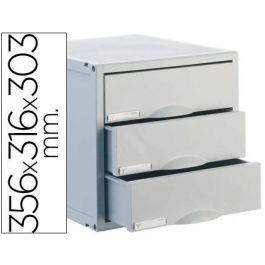 Archivador Modular Archivo 2000 ArchiSystem 3 cajones Gris 35,6 x 31,6 x 20,3 cm Precio: 63.78999968. SKU: B16ALM7AHT