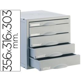 Archivador Modular Archivo 2000 ArchiSystem 5 cajones Gris Plástico 35,6 x 31,6 x 20,3 cm Precio: 77.50000027. SKU: B13JMAVDY9