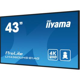 iiyama PROLITE Pizarra de caballete digital 108 cm (42.5") LED Wifi 500 cd / m² 4K Ultra HD Negro Procesador incorporado Android 11 24/7 Precio: 539.50000049. SKU: B1F5BG9JVX