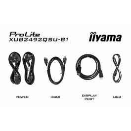 iiyama ProLite XUB2492QSU-B1 pantalla para PC 60,5 cm (23.8") 2560 x 1440 Pixeles Wide Quad HD LED Negro