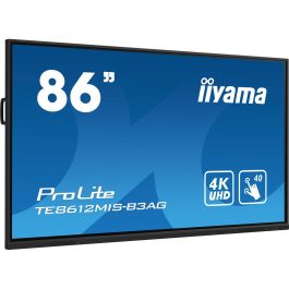 iiyama TE8612MIS-B3AG pantalla de señalización Diseño de quiosco 2,18 m (86") LCD Wifi 400 cd / m² 4K Ultra HD Negro Pantalla táctil Procesador incorporado Android 11 24/7