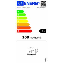 iiyama TE8612MIS-B3AG pantalla de señalización Diseño de quiosco 2,18 m (86") LCD Wifi 400 cd / m² 4K Ultra HD Negro Pantalla táctil Procesador incorporado Android 11 24/7