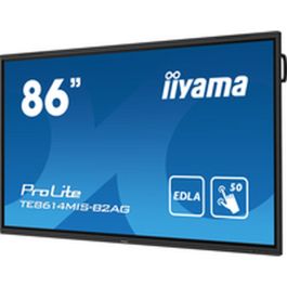 iiyama PROLITE TE8614MIS-B2AG Pantalla plana para señalización digital 2,17 m (85.6") Wifi 435 cd / m² 4K Ultra HD Negro Pantalla táctil Procesador incorporado Android 24/7