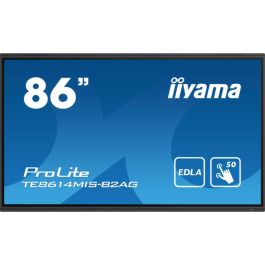 iiyama PROLITE TE8614MIS-B2AG Pantalla plana para señalización digital 2,17 m (85.6") Wifi 435 cd / m² 4K Ultra HD Negro Pantalla táctil Procesador incorporado Android 24/7 Precio: 2884.0350003751. SKU: B196Z5PQJV