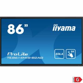 Monitor Interactivo Iiyama 86" Iiware12E, Android 13, 50P, Ir,3840X2160,Uhd Va, Msd,Mm 2X 8W+2X 18W Front+Up,Micro 8X, Hdmi 4X, Hdmi-Out, Usb-C 2X M-Jack+S/Pdif, Usb-C Touch,435Cd/M,Landscape, Lan 2Xrs232C, Wifi/Bt, 800X600,Slot(Opc)(TE8614MIS-B2AG) Monitor Interactivo Iiyama 86" Iiware12E, Android 13, 50P, Ir,3840X2160,Uhd Va, Msd,Mm 2X 8W+2X 18W Front+Up,Micro 8X, Hdmi 4X, Hdmi-Out, Usb-C 2X M-Jack+S/Pdif, Usb-C Touch,435Cd/M,Landscape, Lan 2Xrs232C, Wifi/Bt, 800X600,Slot(Opc)(TE8614MIS-B2AG)