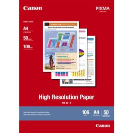 Papel para Impresora de Inyección de Tinta Canon HR-101N/ 21 x 29.7cm/ 106g/ 50 Hojas Precio: 11.49999972. SKU: B147Z8EF2J