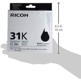 Cartucho de Tinta Original Ricoh GC31BK Negro