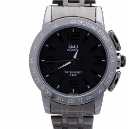 Reloj Hombre Q&Q Q602J405Y Negro Plateado (Ø 40 mm) Precio: 30.50000052. SKU: B18ZQ6D4C5