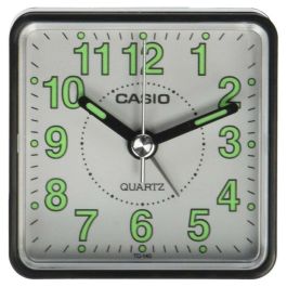 Reloj-Despertador Analógico Casio TQ-140-1B Plástico Resistente a salpicaduras Blanco