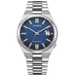 Reloj Hombre Citizen TSUYOSA AUTOMATIC - BLUE Plateado (Ø 40 mm) Precio: 303.8899996. SKU: B13KDF2F8S