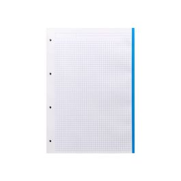 Recambio Liderpapel A4 120 Hojas 80 gr-M2 Cuadro 5 mm Sin Margen 4 Taladros Bandas De 5 Colores