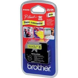 Brother 9mm black on yellow plastic tape, non-laminated, 8m Precio: 15.49999957. SKU: B14JTRCDGL