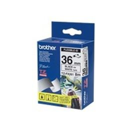 Cinta Laminada para Rotuladoras Brother TZEFX261 Blanco Negro/Blanco Precio: 41.7450004477. SKU: B18AW66RDK