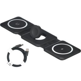 Argon Cargador Inalambrico 3 En 1 Negro