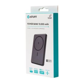 eSTUFF Banco de energía magnético inalámbrico 10.000 mAh PD20W - Power Bank carga rápida