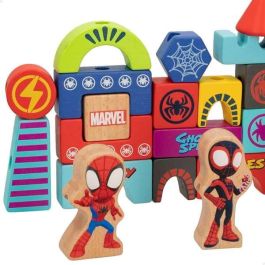 Juego de construccion de madera spidey amazing friends & friends con 50 piezas Juego de construccion de madera spidey amazing friends & friends con 50 piezas