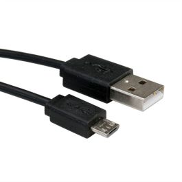 ROLINE 11.02.8317 Cable USB 2.0 A a Micro-USB B, 1 m, Negro