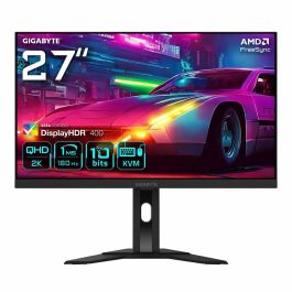 Gigabyte M27QA Monitor Gaming 27" QHD 2560x1440 SS-IPS, 180Hz, HDR400, FreeSync Premium, 0.5ms, 95% DCI-P3, Negro - 9DM27QA-00-1ABEK