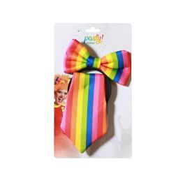 Set De Payaso Corbata Pajarita Multicolor