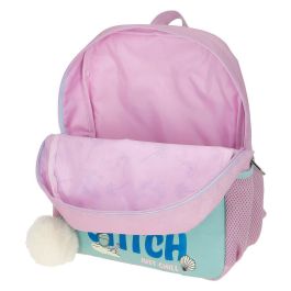 JOUMMA BAGS Mochila Disney Stitch 'Just Chill' 33cm con 2 Bolsillos Laterales y Bolsillo para Botella