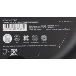 Sartén de Aluminio Fundido Quttin 26 cm (6 Unidades) Sartén de Aluminio Fundido Quttin 26 cm (6 Unidades)