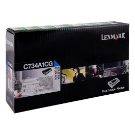 Lexmark C734 Tóner Láser Cian Original 6000 Páginas