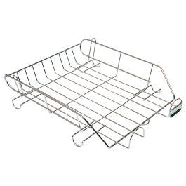 Q-connect Bandeja Sobremesa Metálica Cromada 370x275 mm Precio: 9.5000004. SKU: BIX13301