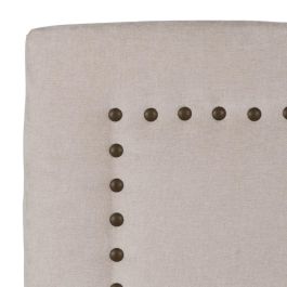 Cabecero Crema Tejido Dormitorio 165 X 7 X 125 cm