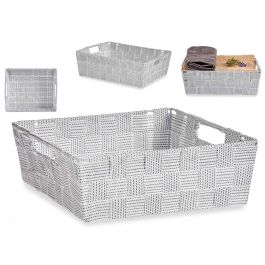 Cesta de Tela Rectangular Kipit 23 cm Blanco - 3L, Poliéster (48 Unidades) Precio: 99.6900003. SKU: S3611160