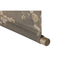 DKD Home Decor Lienzo Oriental Cerezo Aves Lino Amarillo Blanco 2.5 x 125 x 145 cm (4 Unidades)