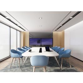 Yealink MeetingBar A30 Videoconferencia para Salas Medias 8MP Cámara Gran Angular 120°, 2x HDMI out, HDMI in, 2x USB 2.0, Rj-45, Android 9.0, Incl. CTP18 Panel Táctil