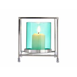 Base para Vela de Cristal Cuadrada Azul con Metal Plata - Giftdecor 11.5x12.6x11.5 cm (8 Unidades) Base para Vela de Cristal Cuadrada Azul con Metal Plata - Giftdecor 11.5x12.6x11.5 cm (8 Unidades)