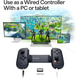 Backbone Gamepad One PlayStation Edition con Cable para iPhone - Negro, BAC1726244957969