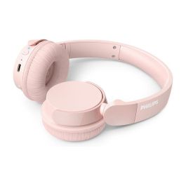 Philips Auriculares Inalámbricos TAH4209PK/00 Bluetooth Rosas con Micrófono y 55 Horas de Batería