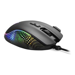 Sharkoon SHARK Force 3 Ratón Gaming Óptico USB 12800 DPI Mano Derecha Negro