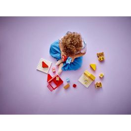 LEGO 10414 DUPLO My First: Mis Rituales Diarios - Hora de Comer y Dormir, Juguete Social con 4 Figuras de Animales
