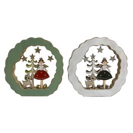 DKD Home Decor Decoracion Navidad Moderna Angel Madera Verde Blanco 2.5 x 22 x 21 cm (4 Unidades) Precio: 32.88999978. SKU: B12VY8LXBQ