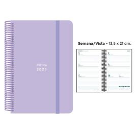 Agenda Anual (2026) Senfort Pastel Espiral Tapa Pp Con Goma 135X210 S/V Lila Precio: 8.88999947. SKU: B1K2Y6TW5L